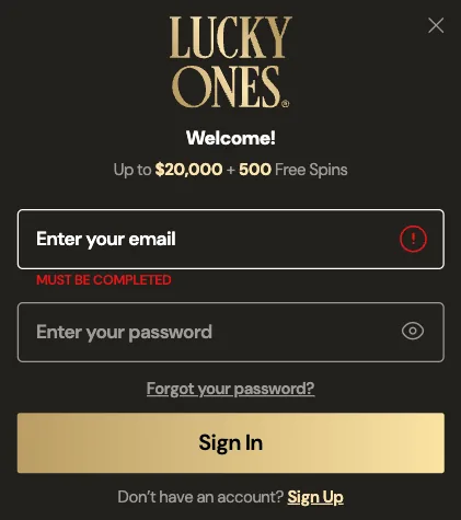 Lucky ones casino login